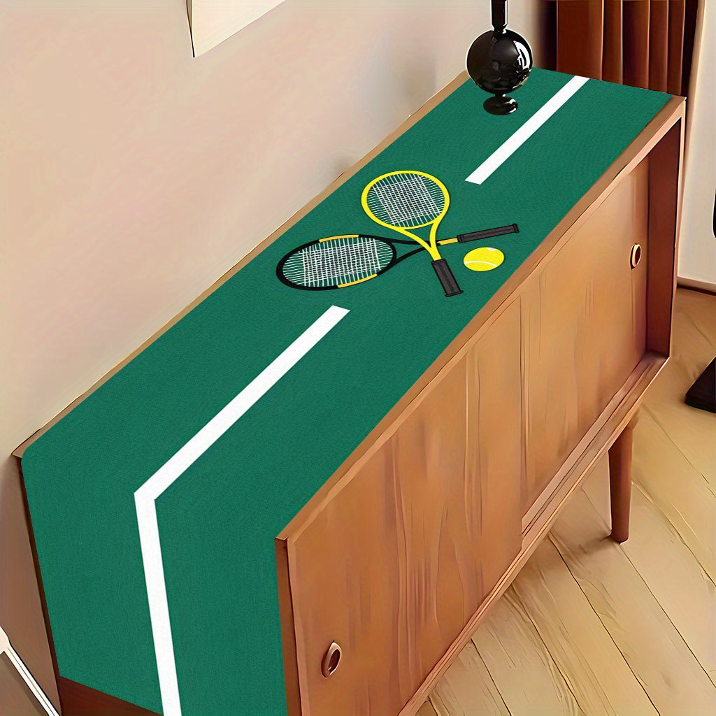 鮮やかなテニスラケットとボールのテーブルクロス - ホリデー - Table Tennis News Today のレビューと価格