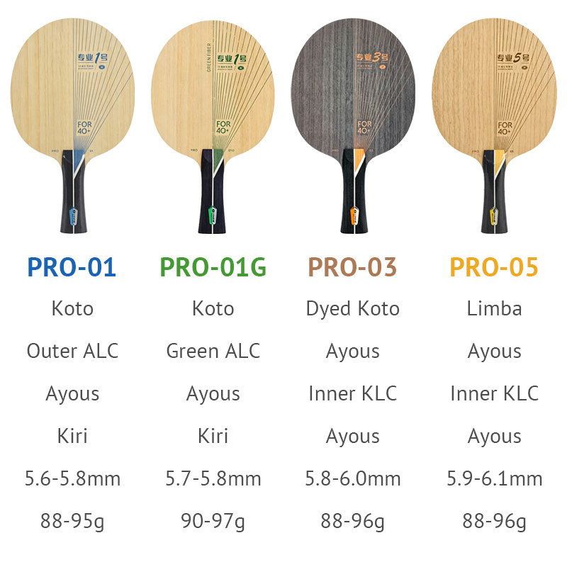 YINHE PRO シリーズ卓球ブレードプロ 01/01G/ - Table Tennis Yasaka のレビューと価格