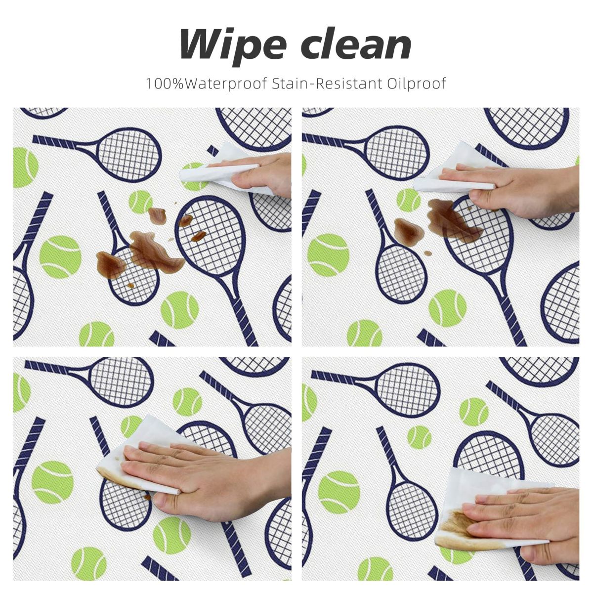 テニスラケットとボール用防水ラウンドテーブルクロス、キッチン - Table Tennis News Today のレビューと価格