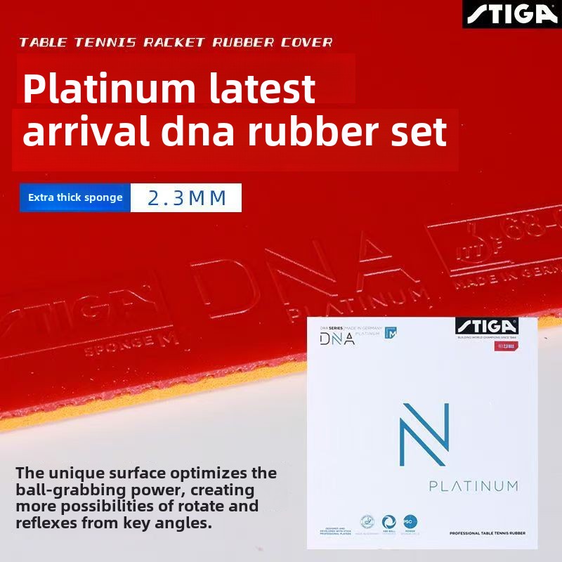 STIGA DNA レッドドラゴン卓球ラバー高弾性ケーキスポ - Table Tennis Joola のレビューと価格