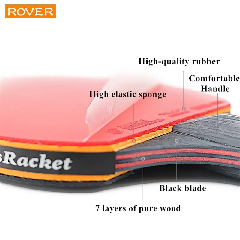 卓球ラケットセット,5つ星,6つ星,2ピース,プロのゴム製ピ - Table Tennis Joola のレビューと価格