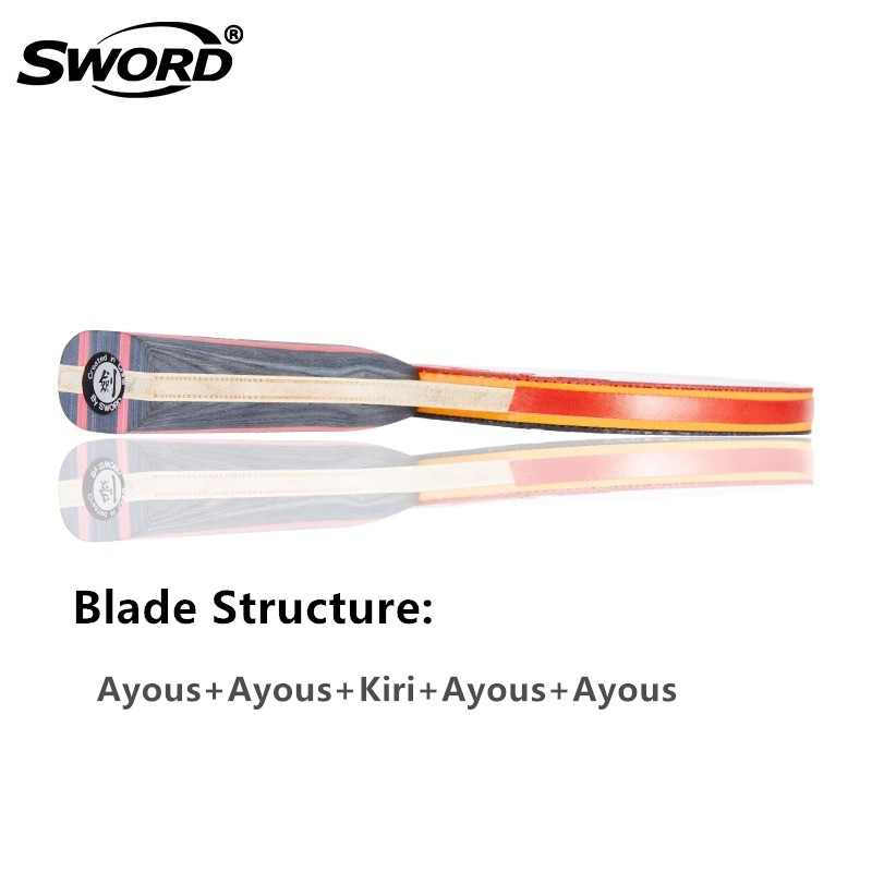 SWORD S1 卓球ラケット 5層ソリッドウッド ピンポン - Table Tennis Grip Types のレビューと価格