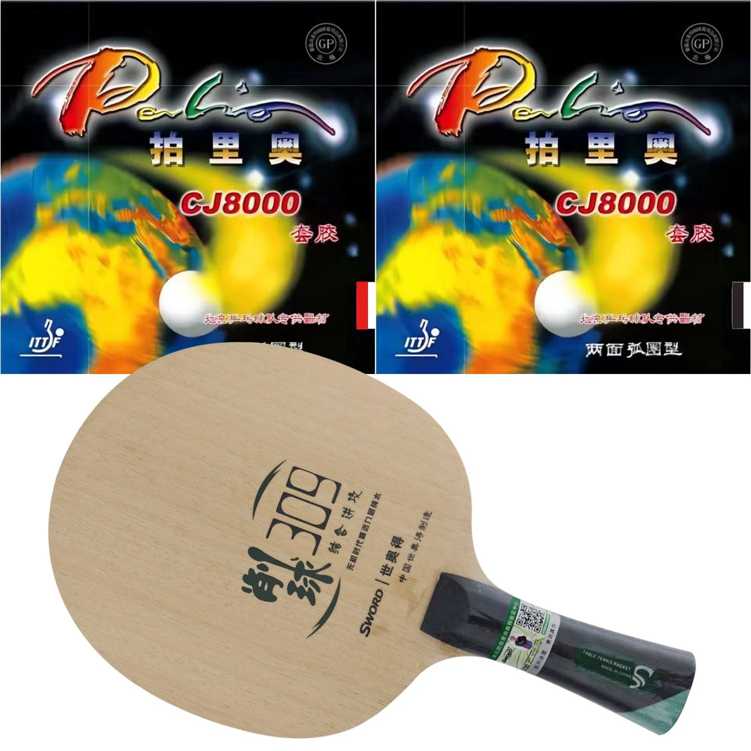 プロコンボラケットソード309チョップ卓球ブレード、パリオC - Table Tennis Grip Types のレビューと価格